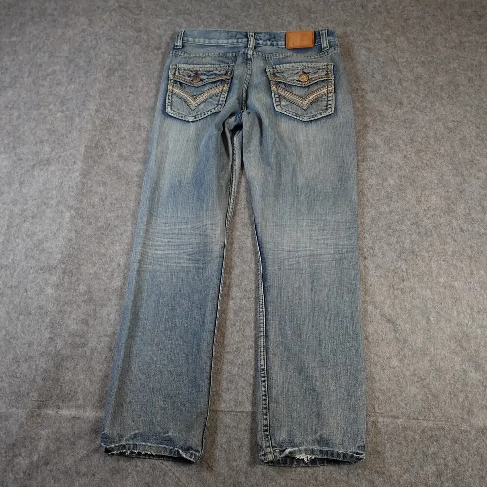 Flypaper‎ Jeans Mens 34x32 (32x31 Actual) Straight Leg Medium Wash